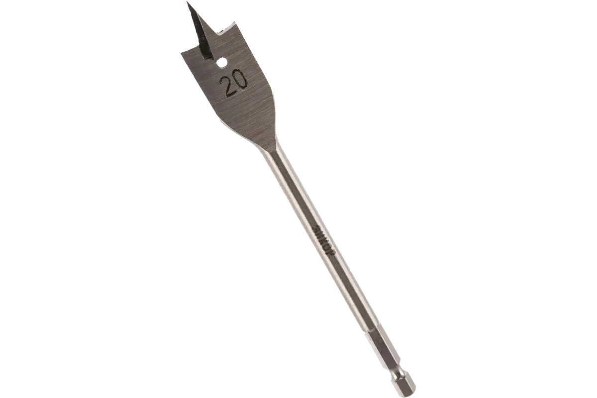 Сверло перовое по дереву 20х152мм 1/50/200 ЭНКОР (19108/512309) 1/50/200