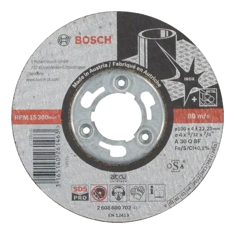 Круг обдирочный по металлу 100х4х22 BOSCH