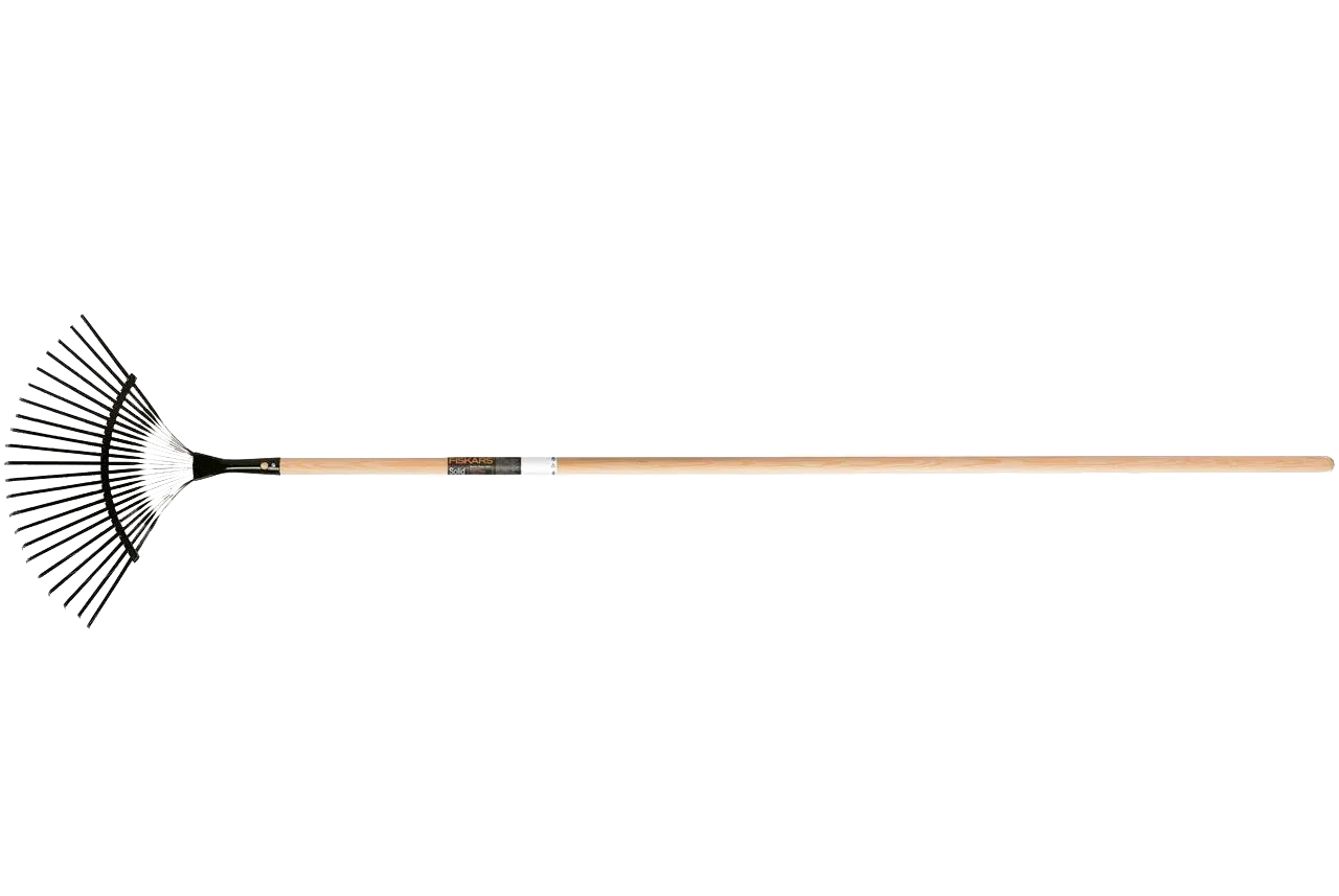 Грабли веерные деревянный черенок SolidTM FISKARS (135023/1026724)