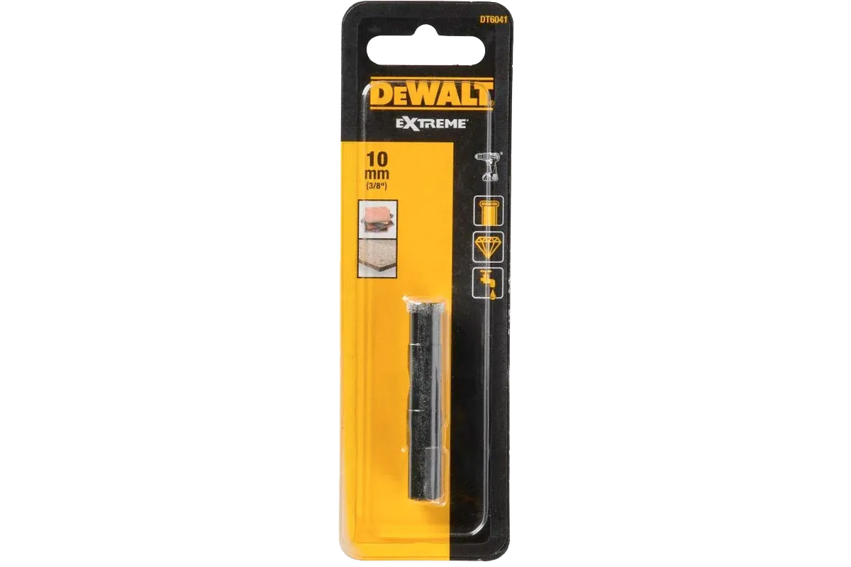 Сверло п/стеклу, керамике алм.трубч.EXTREME, 10мм DT6041 DeWalt