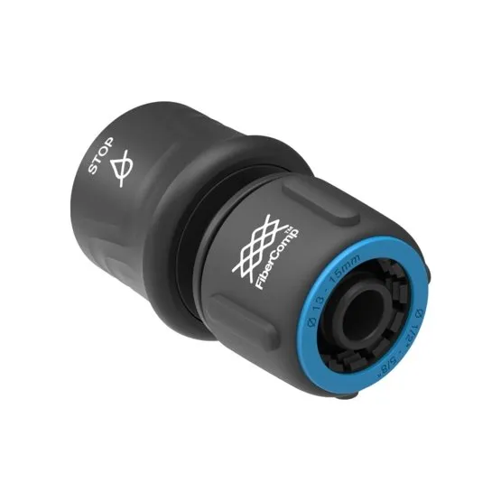 Коннектор для шланга 13-15мм (1/2"-5/8") c автостопом, FiberCompTMFISKARS