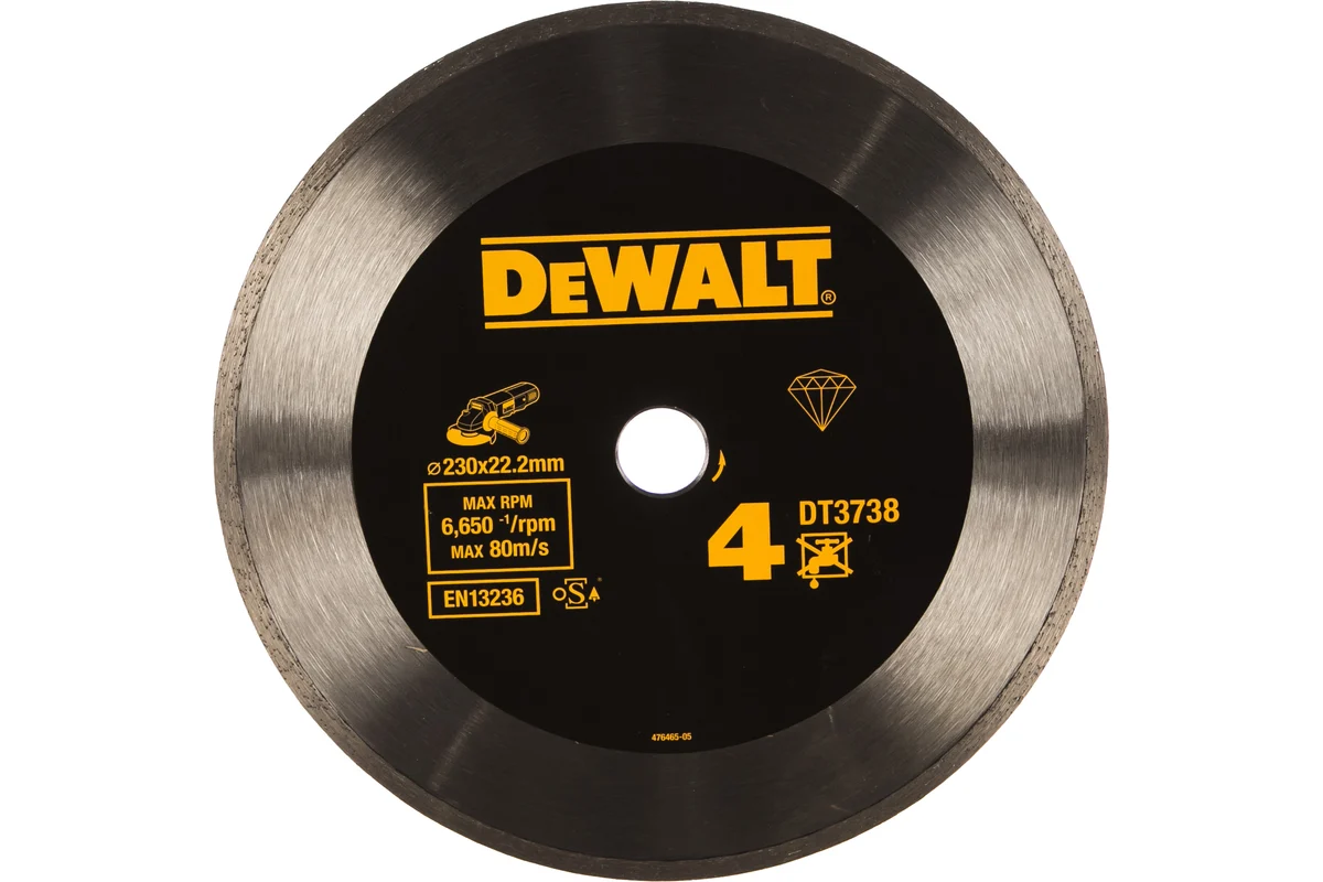 Диск алмазный по керамике 230х2.1х22.2мм сплошной DeWALT  DT3738-XJ