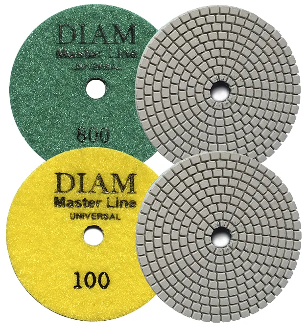 Круг алмазный гибкий шлифовальный 100*2,5 №400 Master Line Universal (сухая/мокрая) DIAM
