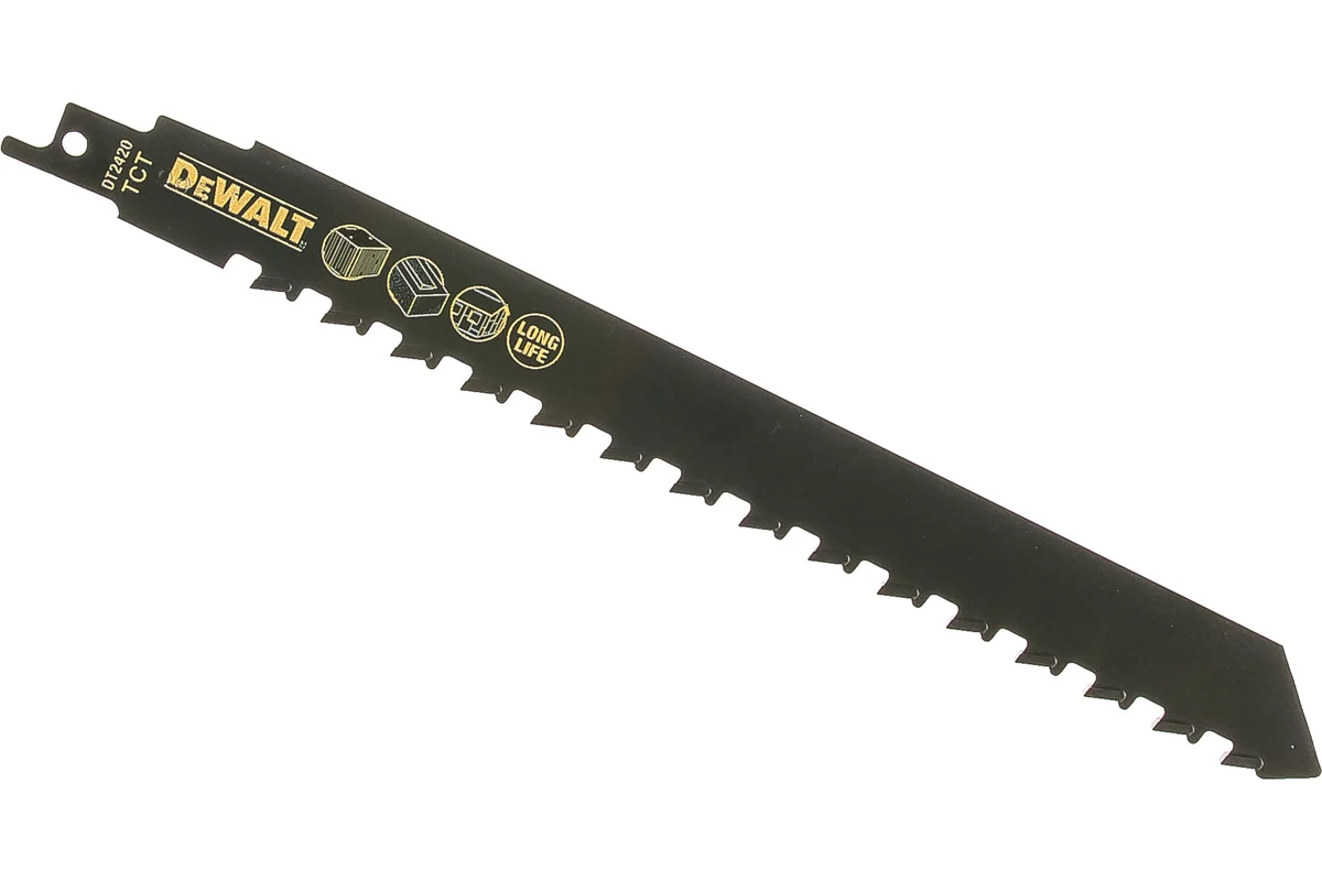 Полотно д/сабельн.пил карб-вольфр.зубья. 240мм S1543HM DeWALT DT2420-QZ