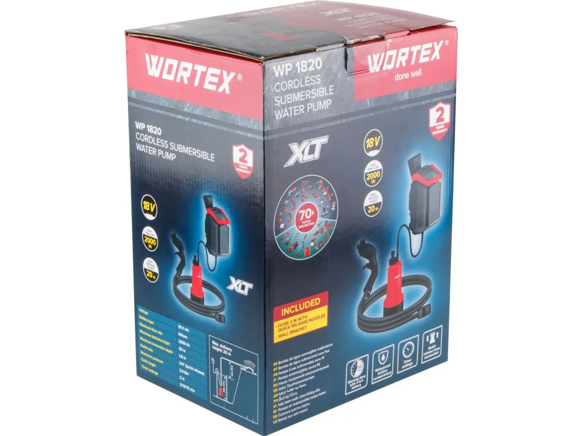 Насос погружной аккум. WP 1820 ALL1 XLT SOLO WORTEX 1334869