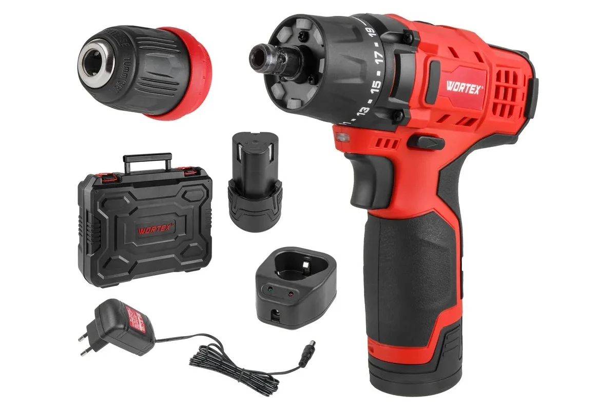 Акк. дрель шуруповерт 12В BD 1215 LiSET WORTEX 1326470