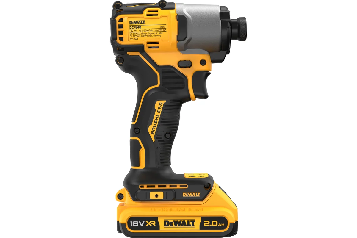 Акк. дрель шуруповерт 18В DCF840D2T DeWALT DCF840D2T-QW