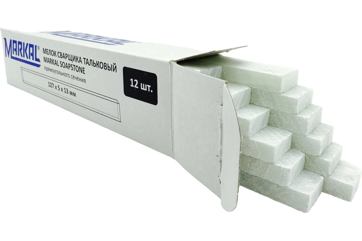 Мелок сварщика тальковый Soapstone Markal 127x13x5 мм. упаковка 12 шт. 80129