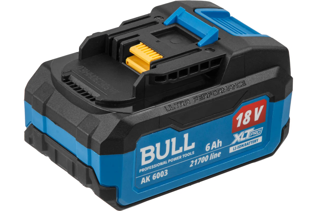 Аккумулятор 18В Li-Ion 6Ач AK 6003 BULL 2329300