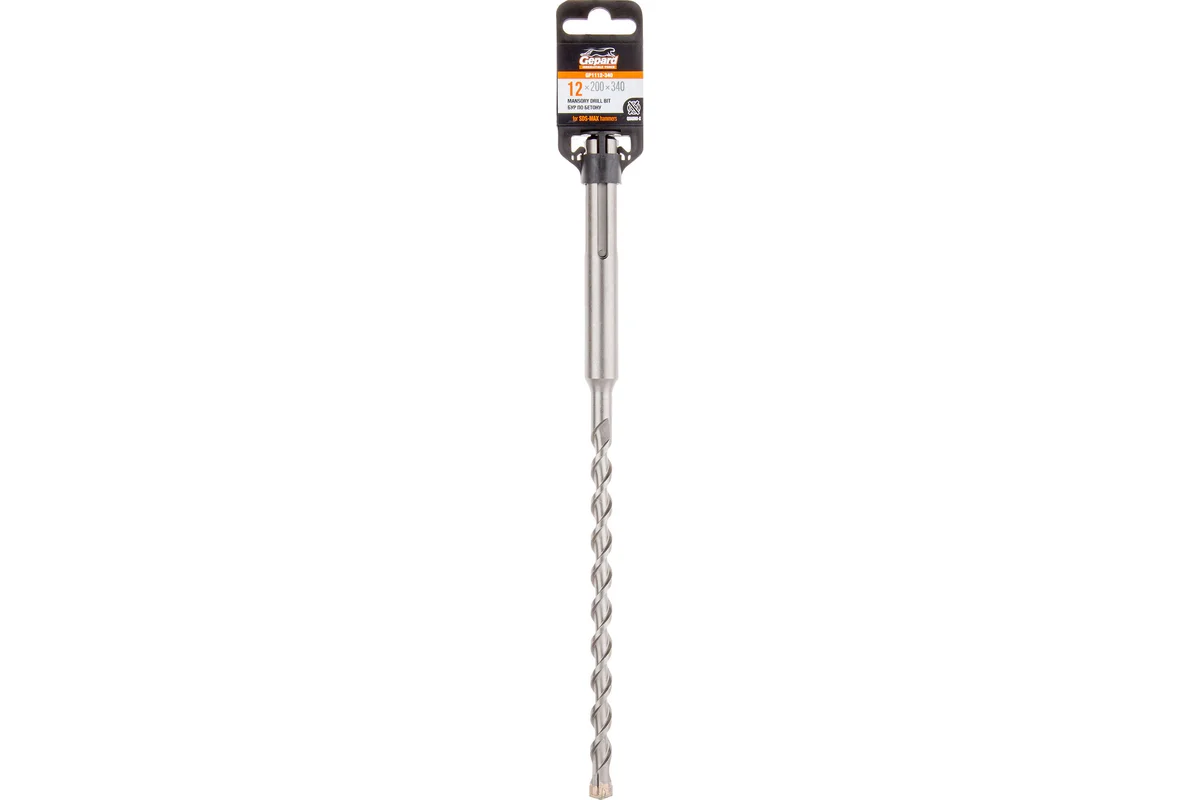 Бур SDS-max 12х200х340мм Gepard QUADRO-X GP1112-340