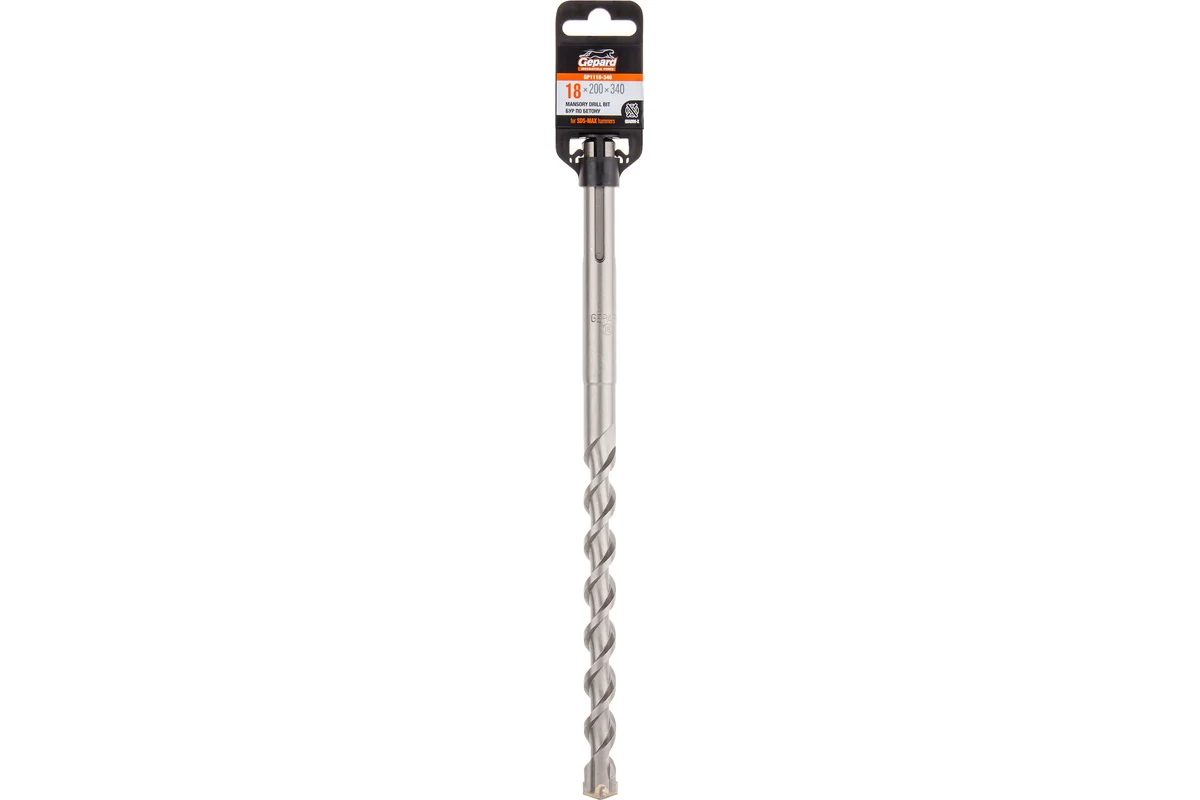 Бур SDS-max 18х200х340мм Gepard QUADRO-X GP1118-340