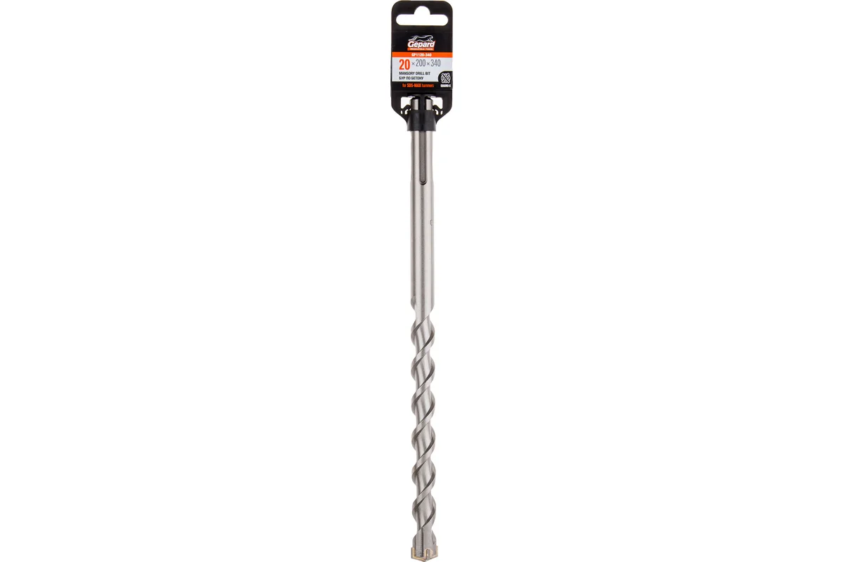 Бур SDS-max 20х200х340мм Gepard QUADRO-X GP1120-340