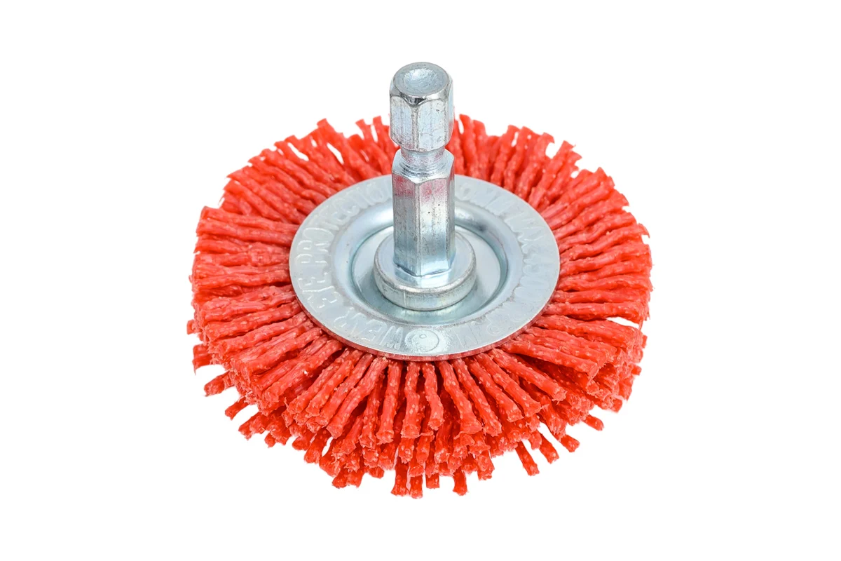Щетка для дрели дисковая 50мм прямая нейлоновая Strong СТМ-52400050