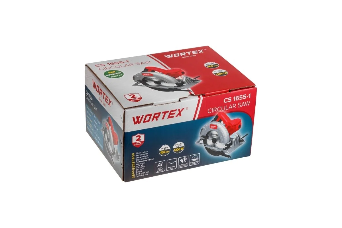 Пила дисковая CS 1655-1 WORTEX 1333551