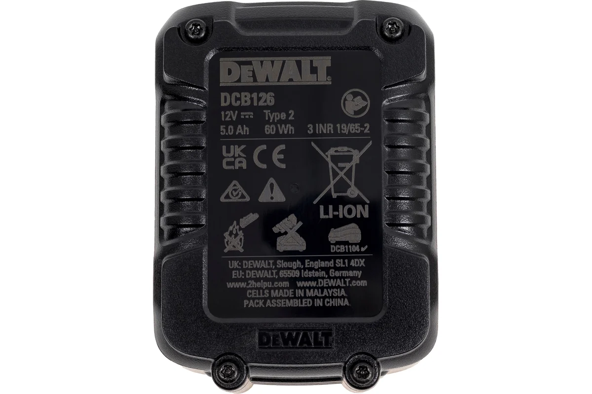 Аккумулятор 12В Li-Ion 5Ач DCB126 DeWALT DCB126-XJ