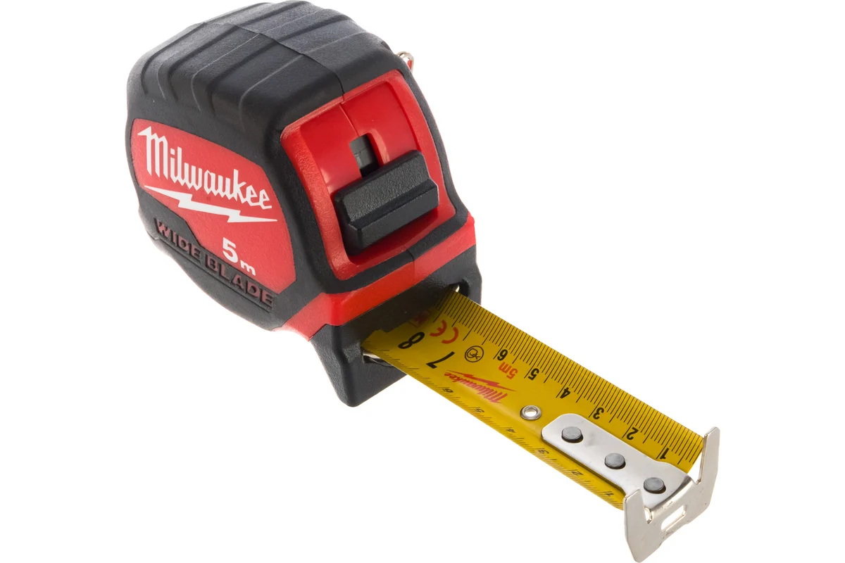 Рулетка PREMIUM широкая WIDE BLADE 5м/33мм Milwaukee 4932471815