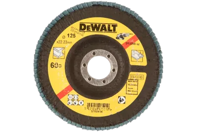Круг лепестковый EXTR 125x22.2 мм 60G,тип29 DT3266 DeWALT