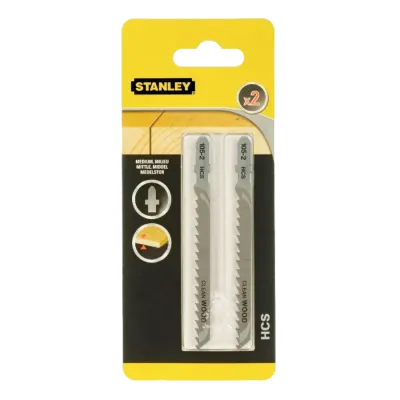 Пилка для лобзика по дереву 100х68мм HCS 2шт STANLEY STA21062-XJ