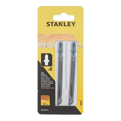 Пилка для лобзика по дереву 100х74мм HCS 2шт STANLEY STA23072-XJ