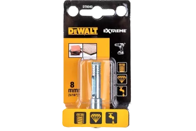 Сверло п/стеклу, керамике алм.трубч.EXTREME, 8мм DT6040 DeWalt