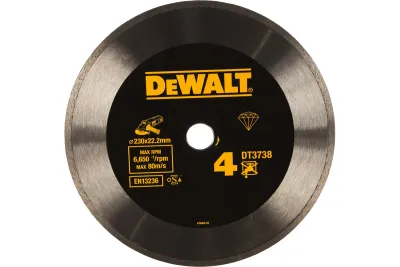 Диск алмазный по керамике 230х2.1х22.2мм сплошной DeWALT  DT3738-XJ