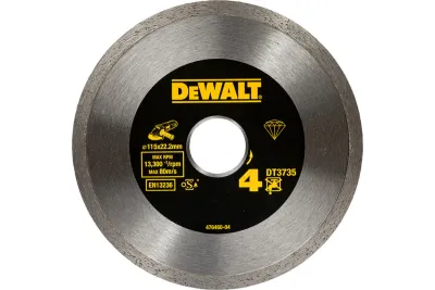 Диск алмазный по керамике 115х1.6х22.2мм сплошной DeWALT  DT3735-XJ