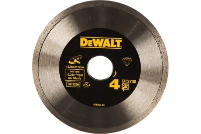 Диск алмазный по керамике 125х2.2х22.2мм сплошной DeWALT  DT3736-XJ