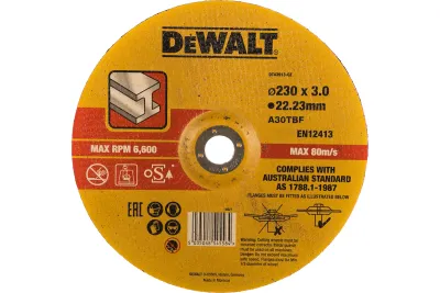 Диск отрезной по металлу 230х22.2х2,8 тип42 DT43913-QZ DeWALT