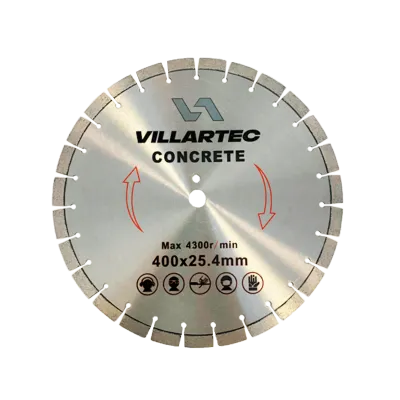 Диск алмазный по бетону 400х-х25,4мм сегментный VILLARTEC  257405000001