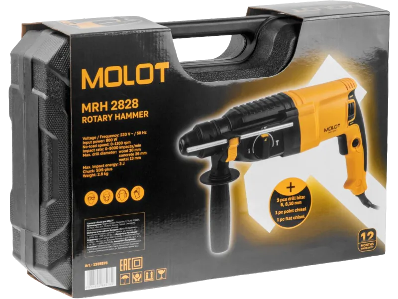 Перфоратор SDS-plus MRH 2828 в чем. MOLOT 1335576