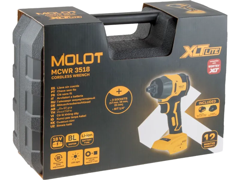 Гайковерт акк. 18В MCWR 3518 XLT Lite SET MOLOT 2335040