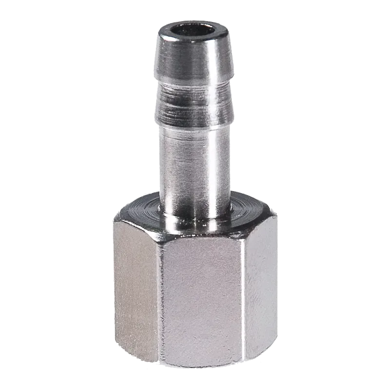 Переходник 1/4"F на елочку 8мм с обжимным кольцом 8х13мм_блистер Fubag
