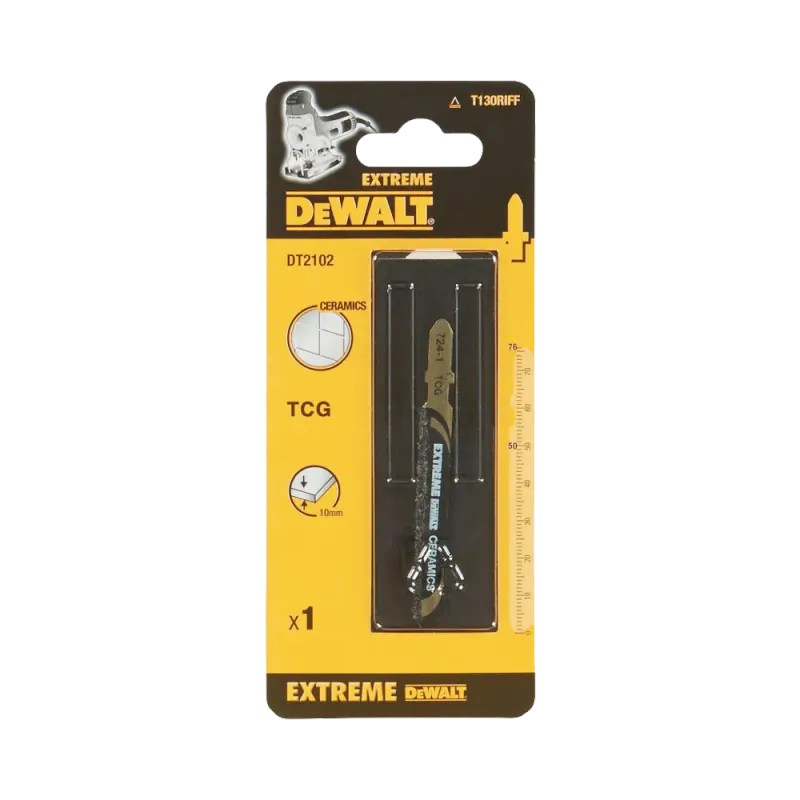 Пилка для лобзика по керамике и стеклу 76х60мм   DeWALT DT2102-QZ