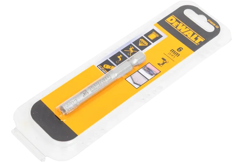 Сверло п/стеклу, керамике алм.трубч.EXTREME, 6мм DT6038 DeWalt