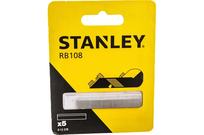 Нож для рубанка 50х1.2мм HSS 5шт STANLEY 0-12-378