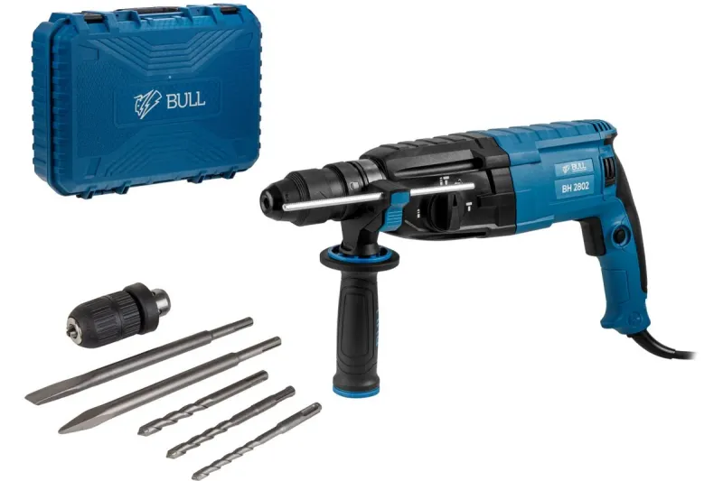 Перфоратор SDS-plus BH 2802 в чем. + 2 зубила, 3 сверла, БЗП BULL 0329082