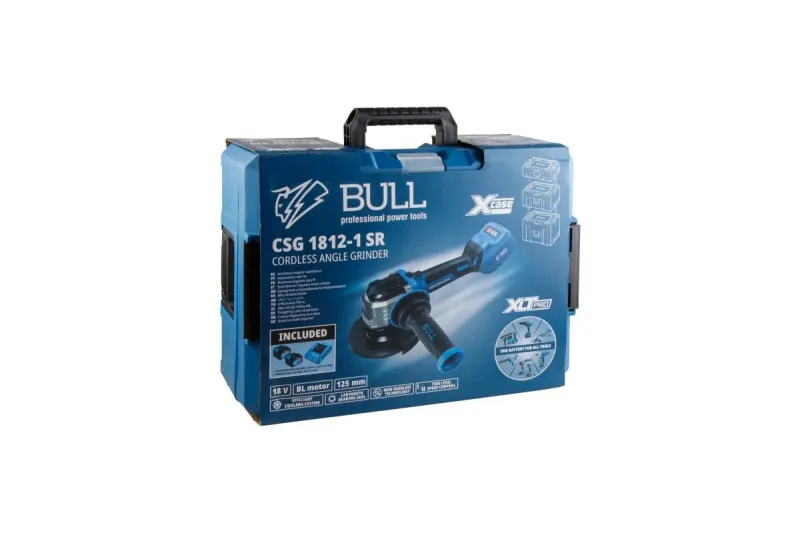 Угловая шлифмашина акк. 125мм CSG 1812-1 SR Xcase (безредукторный тип) BULL 1333998