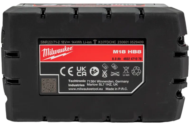 Аккумулятор 18В Li-Ion 8.0Ач M18 HB8 Milwaukee 4932471070