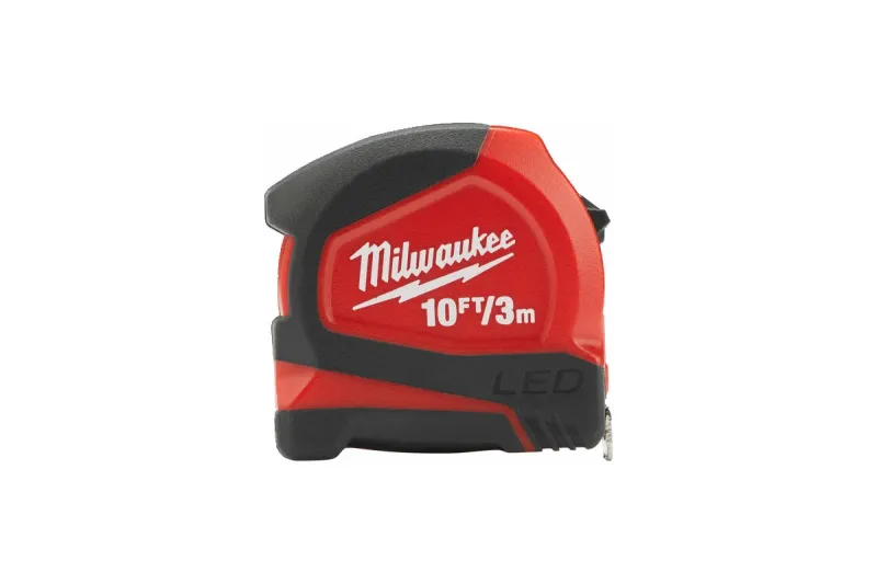 Рулетка 3м с LED подсветкой и магнитом в корпусе Milwaukee 48226602