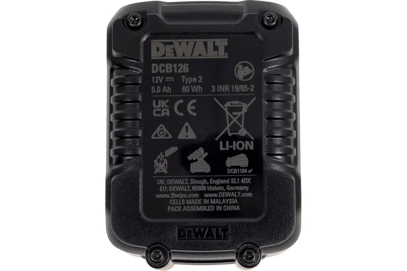 Аккумулятор 12В Li-Ion 5Ач DCB126 DeWALT DCB126-XJ