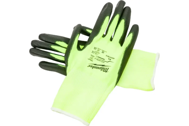 Перчатки защитные Milwaukee Hi-Vis Cut level 1/A, L/9