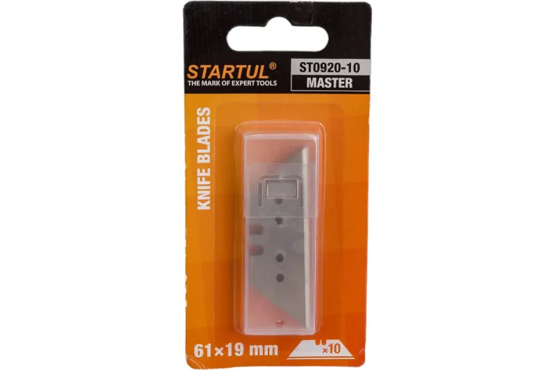 Лезвия сменные трапецевидные д/ножей 10шт STARTUL ST0920-10