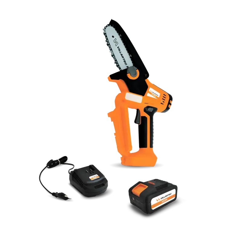 Пила цепная аккумуляторная SA20M SET4 (AS204, AC202) VILLARTEC SA20MSET4
